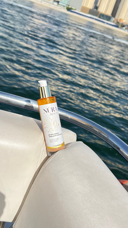 Huile sèche, non grasse. Parfumée et pailletée✨ 100% Naturelle🍃 50ml