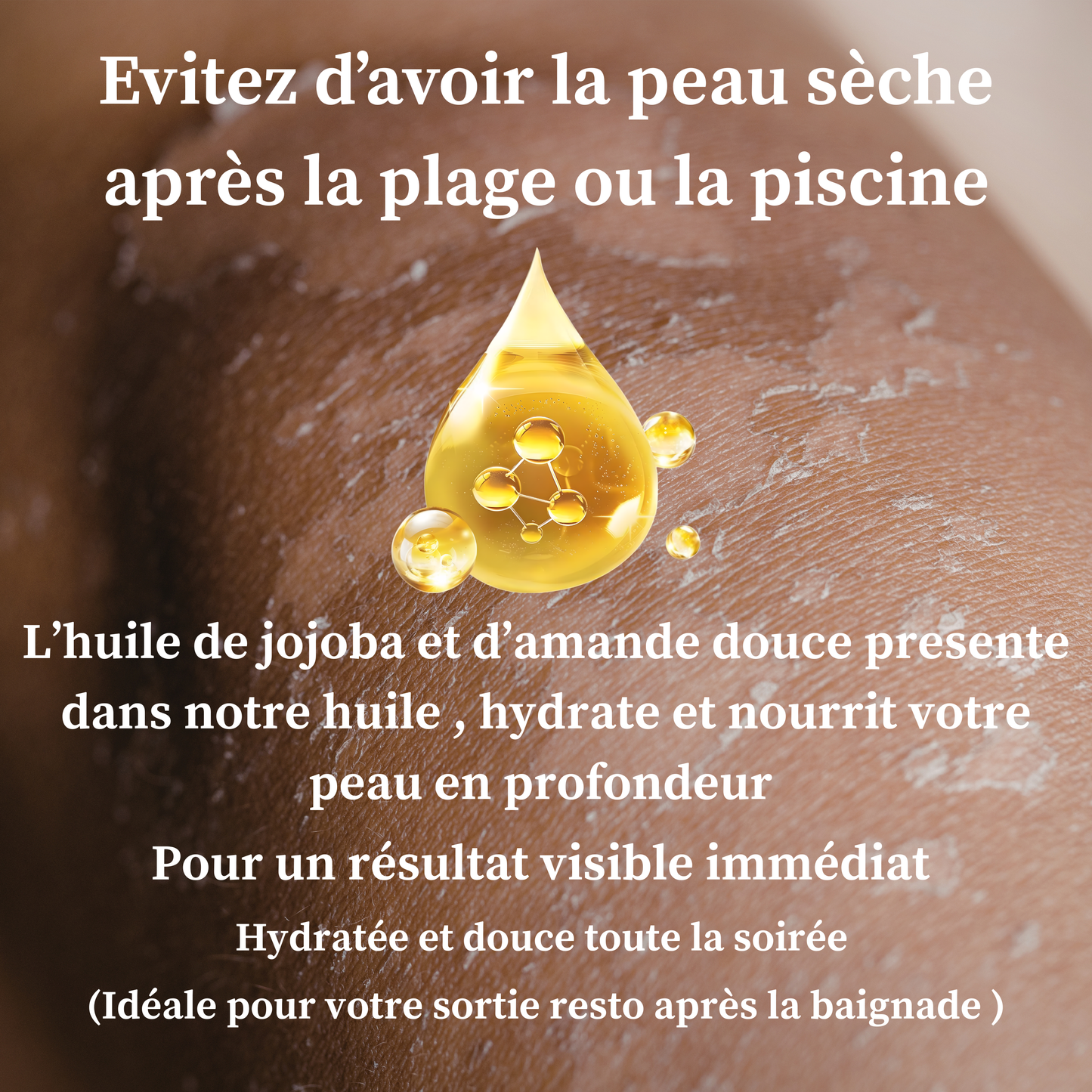 Huile sèche, aux paillettes de nacres minérales✨🐚                                 100% Naturelle🍃 50ml