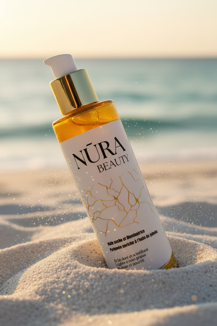 Huile sèche, non grasse. Parfumée et pailletée✨ 100% Naturelle🍃 50ml