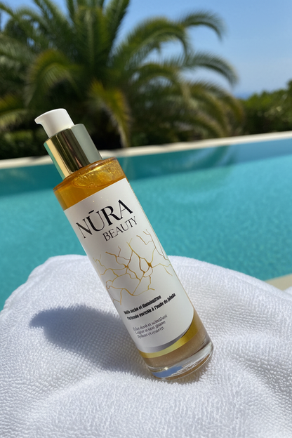 Huile sèche, non grasse. Parfumée et pailletée✨ 100% Naturelle🍃 50ml